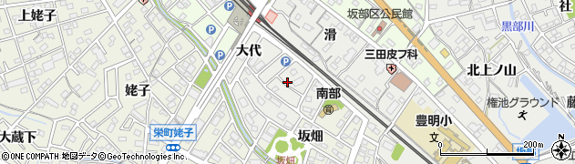愛知県豊明市阿野町大代86周辺の地図