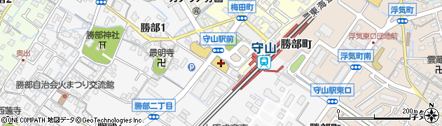 ベッセルイン滋賀守山駅前周辺の地図