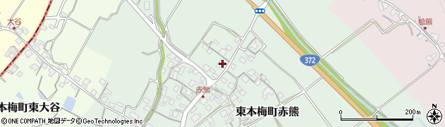 京都府亀岡市東本梅町赤熊北垣内6周辺の地図