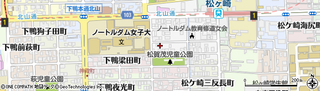 京都府京都市左京区松ケ崎芝本町23周辺の地図