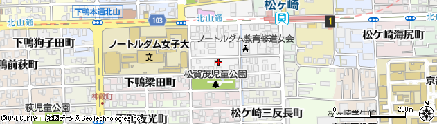 京都府京都市左京区松ケ崎芝本町21周辺の地図
