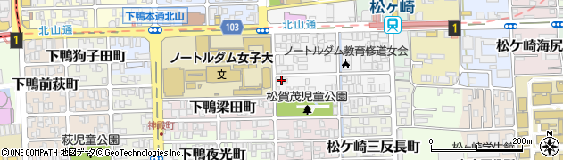 京都府京都市左京区松ケ崎芝本町24周辺の地図