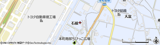 愛知県豊田市本町（石根）周辺の地図