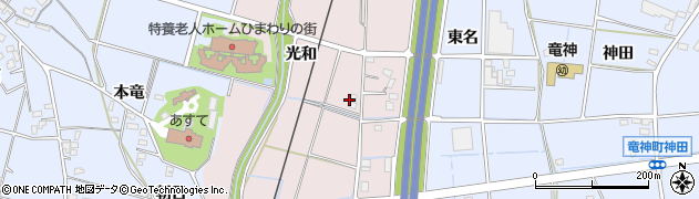 愛知県豊田市竹町（光和）周辺の地図