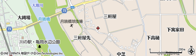 京都府亀岡市馬路町（三軒屋）周辺の地図