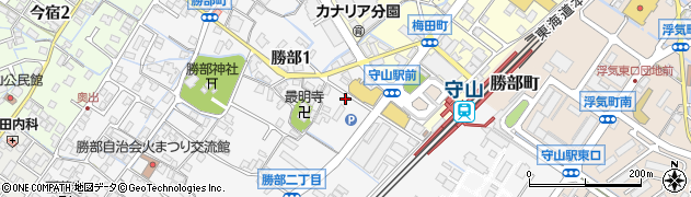 トヨタレンタリース滋賀守山駅前店周辺の地図