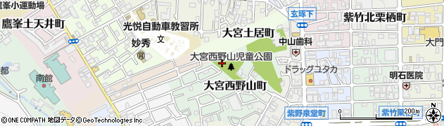大宮西野山公園周辺の地図