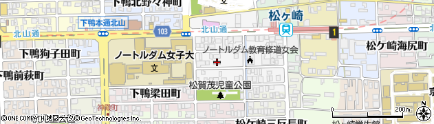 京都府京都市左京区松ケ崎芝本町17周辺の地図
