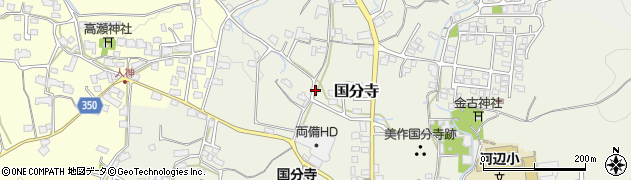 岡山県津山市国分寺周辺の地図