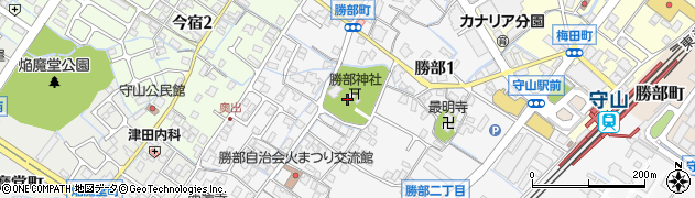 勝部神社周辺の地図