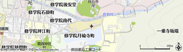 京都府京都市左京区修学院辻ノ田町13周辺の地図