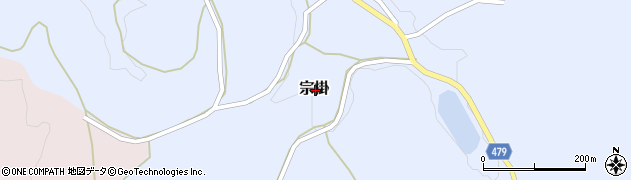 岡山県美作市宗掛周辺の地図