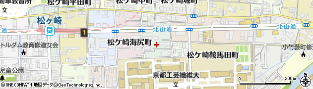 京都府京都市左京区松ケ崎木ノ本町周辺の地図