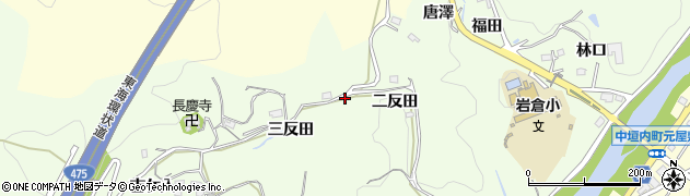 愛知県豊田市岩倉町三反田36周辺の地図