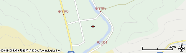 兵庫県宍粟市山崎町東下野197周辺の地図