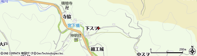 愛知県豊田市林添町下スヲ周辺の地図