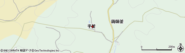 愛知県豊田市花沢町平釜周辺の地図