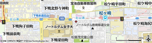 京都府京都市左京区松ケ崎芝本町4周辺の地図