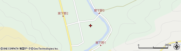 兵庫県宍粟市山崎町東下野215周辺の地図