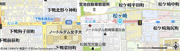 京都府京都市左京区松ケ崎芝本町3周辺の地図