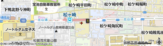 京都府京都市左京区松ケ崎六ノ坪町周辺の地図