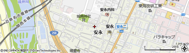 三重県桑名市安永813周辺の地図