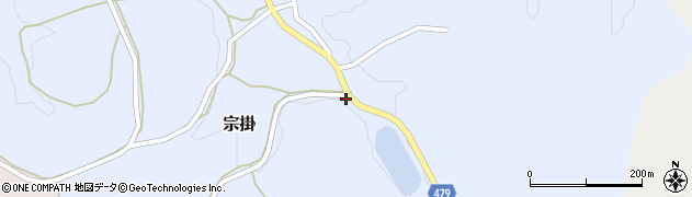 岡山県美作市宗掛411周辺の地図