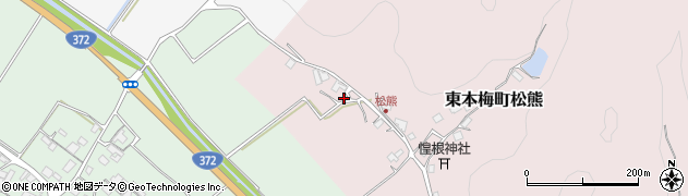 京都府亀岡市東本梅町松熊吉ケ下周辺の地図