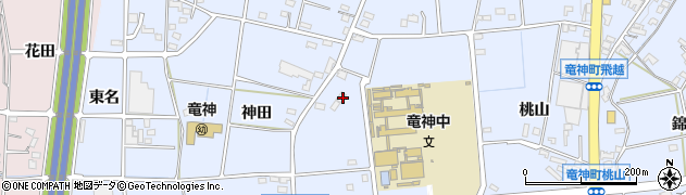 愛知県豊田市竜神町竜神周辺の地図