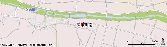 岡山県津山市久米川南周辺の地図