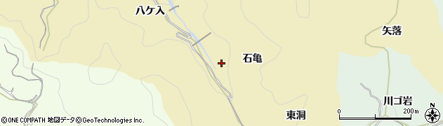 愛知県豊田市豊松町（石亀）周辺の地図