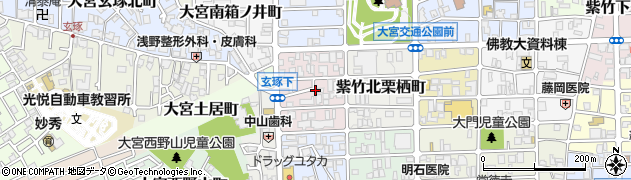 京都府京都市北区紫竹西栗栖町周辺の地図