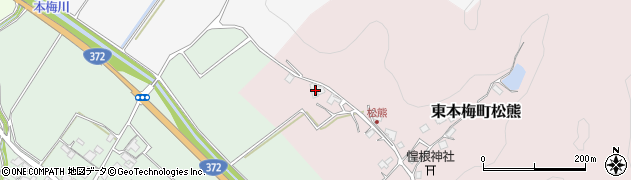 京都府亀岡市東本梅町松熊吉ケ下10周辺の地図