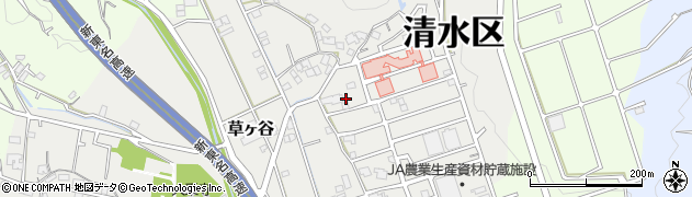 静岡県静岡市清水区草ヶ谷650周辺の地図