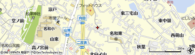 愛知県東海市名和町（北寺廻間）周辺の地図