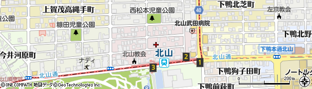 京都府京都市北区上賀茂岩ケ垣内町周辺の地図