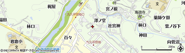 愛知県豊田市九久平町的場周辺の地図