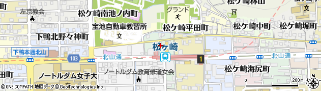 京都府京都市左京区松ケ崎井出ケ海道町周辺の地図