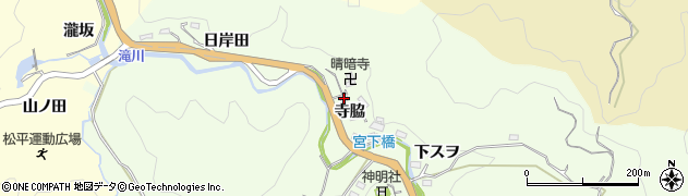 愛知県豊田市林添町寺脇周辺の地図