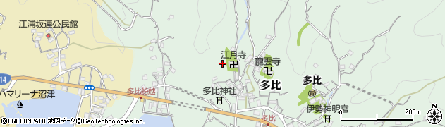 静岡県沼津市多比周辺の地図