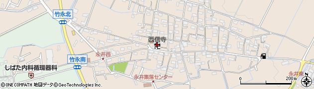 西信寺周辺の地図