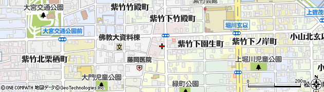 京都府京都市北区紫竹下竹殿町3周辺の地図
