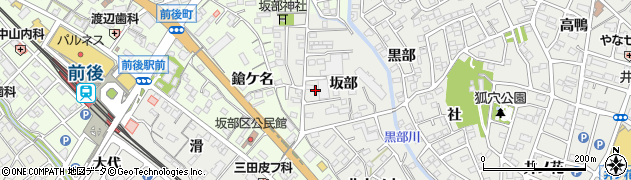 愛知県豊明市阿野町（坂部）周辺の地図