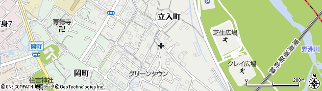 滋賀県守山市立入町54周辺の地図