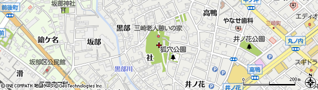 高鴨八幡宮周辺の地図