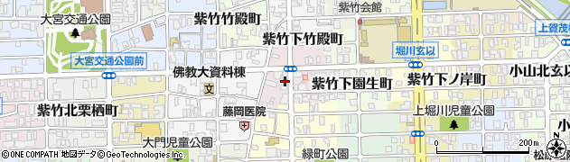 京都府京都市北区紫竹下竹殿町4周辺の地図