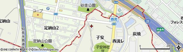 愛知県大府市共和町（子安）周辺の地図