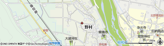 兵庫県神河町（神崎郡）野村周辺の地図