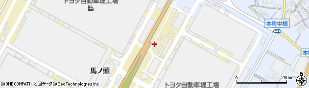 愛知県豊田市堤町西根周辺の地図