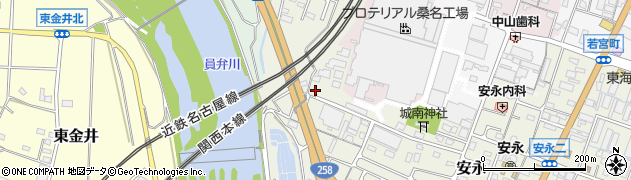 三重県桑名市安永162周辺の地図